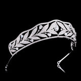 Full Cubic Zircon Wedding Tiaras Crowns Crystal Brides Headpieces Evening Hair Jewelry HT19063