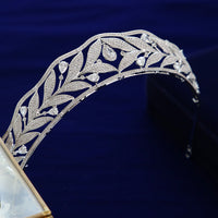 Full Cubic Zircon Wedding Tiaras Crowns Crystal Brides Headpieces Evening Hair Jewelry HT19063