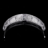 Princess Full Cubic Zircon Wedding Tiaras Crowns Crystal Brides Headpieces Evening Hair Jewelry HT19066