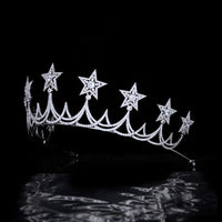 Fashion CZ Star Crystal Bridal Tiaras Hairbands Brides Headband