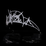 Oversize CZ Princess Wedding Tiaras Crowns Crystal Brides Headpieces