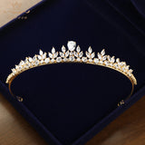 Gorgeous Silver Full Zircon Bridal Tiaras Crowns Plated Crystal Wedding Hairbands For Brideswww