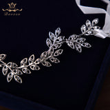 Brides Headbands Gold Leaves Soft Hairbands Long Wedding Hair Accessories Party Dress Accessories