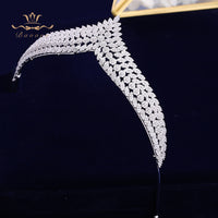 Elegant Full Zircon Bridal Tiaras Crowns Headpieces Bridal Headdress Wedding Hair Accessories