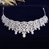 Gorgeous Full Zircon Bridal Tiaras Crowns Plated Crystal Wedding Hairbands For Brides Hair Accessories