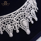 Fabulous Silver Full Zircon Wedding Hairbands for Brides Crystal Tiaras Crowns Wedding Hair Accessories