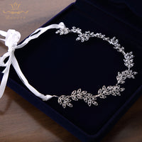 Brides Headbands Gold Leaves Soft Hairbands Long Wedding Hair Accessories Party Dress Accessories