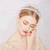 Sparkling Simple Princess Zircon Tiaras Crowns Princess Crystal Wedding Hair Accessories Silver Hairbands Headpieces