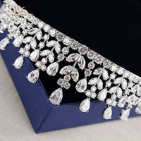 Luxury Gold Zircon Wedding Tiaras Crowns Plated Crystal Brides Hairbands Bridal Hair Jewelry Quinceanera Hair Accessory