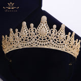 Fabulous Silver Full Zircon Wedding Hairbands for Brides Crystal Tiaras Crowns Wedding Hair Accessories