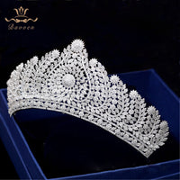 Luxurious Crystal Wedding Tiaras Crowns Brides Full Zircon Hairbands