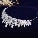 Gorgeous Full Zircon Bridal Tiaras Crowns Plated Crystal Wedding Hairbands For Brides Hair Accessories