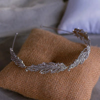 Korean Crystal Brides Headbands Mini Bridal Tiara Headpieces Evening Headdress asw6097