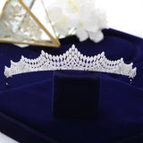 High Quality Brides Tiaras Crowns Full Zircon Brides Headpieces Sparkling Plated Crystal Wedding Hair Accessories