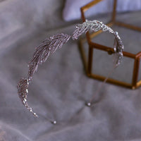 Korean Crystal Brides Headbands Mini Bridal Tiara Headpieces Evening Headdress asw6097