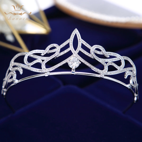 Luxurious Zircon Brides Tiaras Crowns Crystal Bridal Hairbands Wedding Hair Accessories Evening Head Wear ASW1949