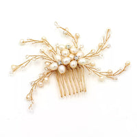 Freshwater Pearls Brides Hair Combs Crystal Barrettes Hairbands Crystal Wedding Hair Sticks