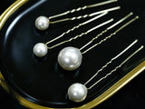 18 pics/lot Women Sparkling Pearls Hairpins Handmade Gold Hair Sticks European Pearls Hairbands Wedding Hair Accessories