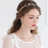 Romantic Wedding Headbands Korean Flower Brides Hairbands with ribbon Bridal Soft Crystal Tiara Pearls Hair Jewelry