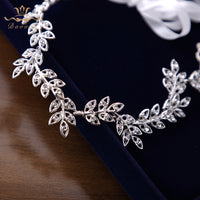 Brides Headbands Gold Leaves Soft Hairbands Long Wedding Hair Accessories Party Dress Accessories