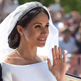 Meghan Markel Tiaras Elegant Zircon Crown Headpieces For Brides