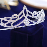 Luxurious Zircon Brides Tiaras Crowns Crystal Bridal Hairbands Wedding Hair Accessories Evening Head Wear ASW1949