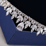 Gorgeous Full Zircon Bridal Tiaras Crowns Plated Crystal Wedding Hairbands For Brides