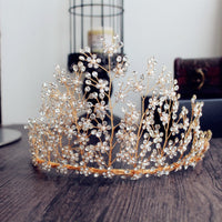 Great  Brides Crystal Tiara Crowns Korean Flower Hairbands Headpieces Wedding Dress Accessories