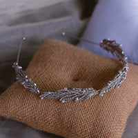 Korean Crystal Brides Headbands Mini Bridal Tiara Headpieces Evening Headdress asw6097