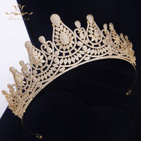 Fabulous Silver Full Zircon Wedding Hairbands for Brides Crystal Tiaras Crowns Wedding Hair Accessories