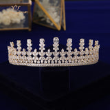 Fashion Silver/Gold Royal Zircon Brides Tiaras Crown Crystal Bridal Hairbands Headpiece TR0464