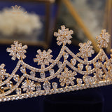 Royal Zircon Brides Tiaras Crown Crystal Bridal Hairbands Headpiece Prom Hair Jewelry TR0463