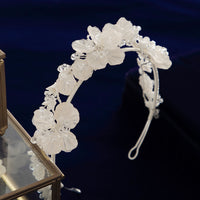 New Korean Flower Brides Tiaras Headbands with Earring