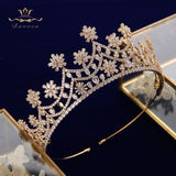 Royal Zircon Brides Tiaras Crown Crystal Bridal Hairbands Headpiece Prom Hair Jewelry TR0463