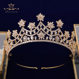 Royal Zircon Brides Tiaras Crown Crystal Bridal Hairbands Headpiece Prom Hair Jewelry TR0463