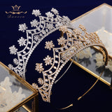 Royal Zircon Brides Tiaras Crown Crystal Bridal Hairbands Headpiece Prom Hair Jewelry TR0463