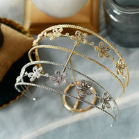 Princess Clear Crystal Brides Tiara Crowns Headpieces Wedding Headbands