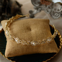 Korean Gold Bridal Crystal Tiara Headbands Girls Hairbands ISW0208