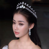 Royal Princess Pearls & Crystal Tiaras Crowns Headpieces ISW0212