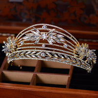 Baroque Wedding Tiaras Crowns Crystal Brides Headbands