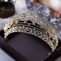 Baroque Wedding Tiaras Crowns Crystal Brides Headbands