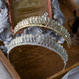 Fashion Gold/Silver Bridal Crowns Tiara Headpieces Prom Headband