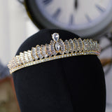 Fashion Gold/Silver Bridal Crowns Tiara Headpieces Prom Headband