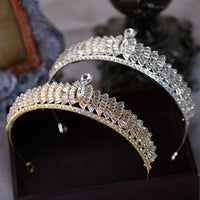 Fashion Gold/Silver Bridal Crowns Tiara Headpieces Prom Headband