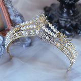 European Silver Bridal Crowns Tiara Headpieces Party Headband