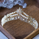 European Silver Bridal Crowns Tiara Headpieces Party Headband