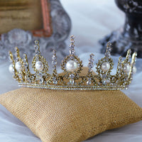 Fashion Gold/Silver Bridal Crowns Tiara Headpieces Prom Headband