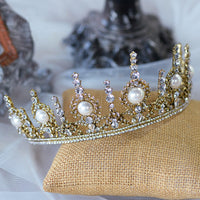 Fashion Gold/Silver Bridal Crowns Tiara Headpieces Prom Headband