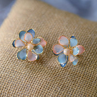 Cute Mini Flower Woman Earrings Wedding Accessory