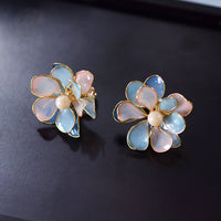 Cute Mini Flower Woman Earrings Wedding Accessory